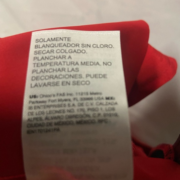 CHICO’s Red Capri Pant_Brigitte Beaded Ankle Pants_size 12R/2R_New - Picture 12 of 14